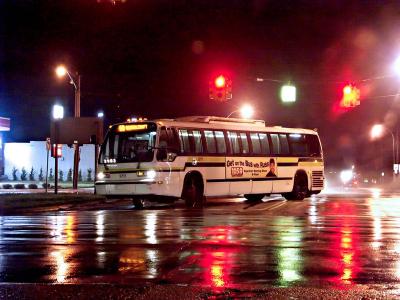 City Bus in the Rain