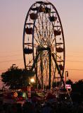 Wheel at dusk