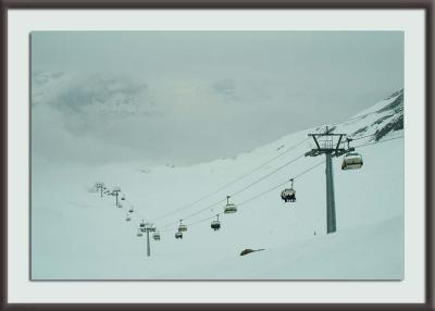 Chairlift In the Mist