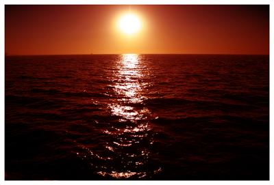 sea sun set