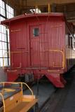 Caboose in the Roundhouse