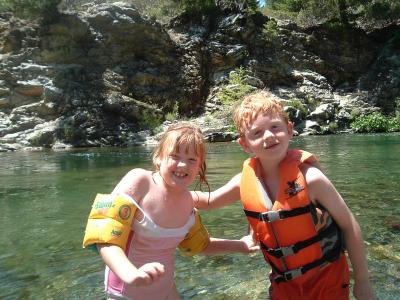 Our kids love to swim. The Yuba River was pretty cold on this day.