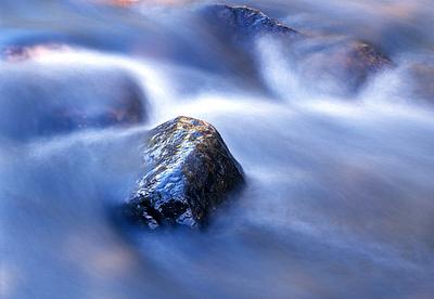 Rock in Provo River, High Uintahs