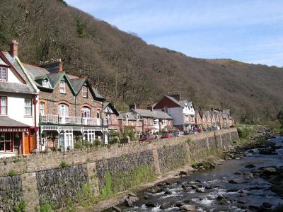 Lynmouth on path to Watersmeet