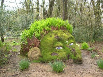 Giant's head, Lost Garden of Heligan