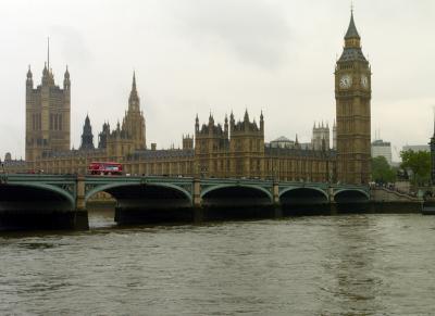 Parliament and Big Ben on a Dreary Day