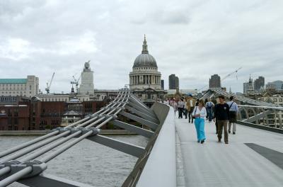St Paul's Cathedral  From the Millennium Bridge