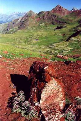 Arroyeras (rouge, 2469 m) et Cullivilas (2528 m)