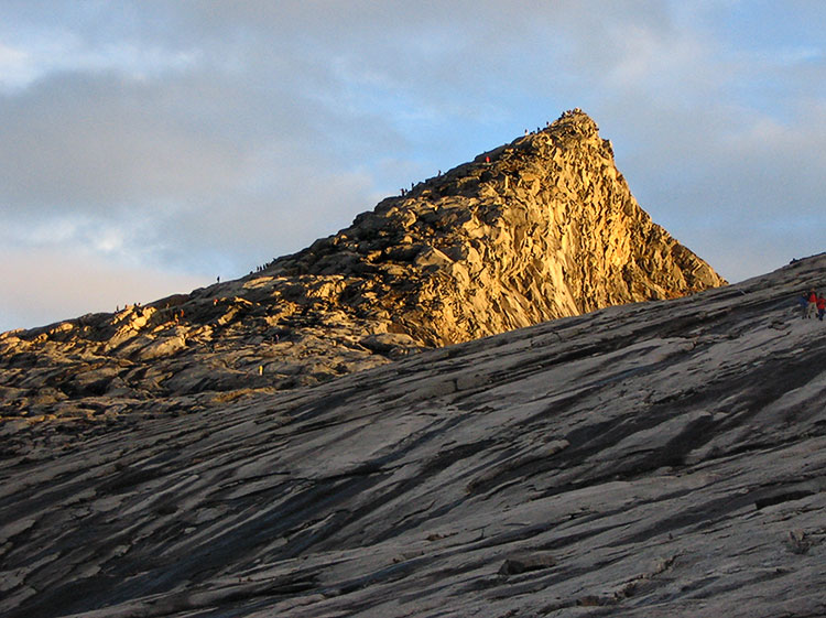 Sun strikes Lows Peak