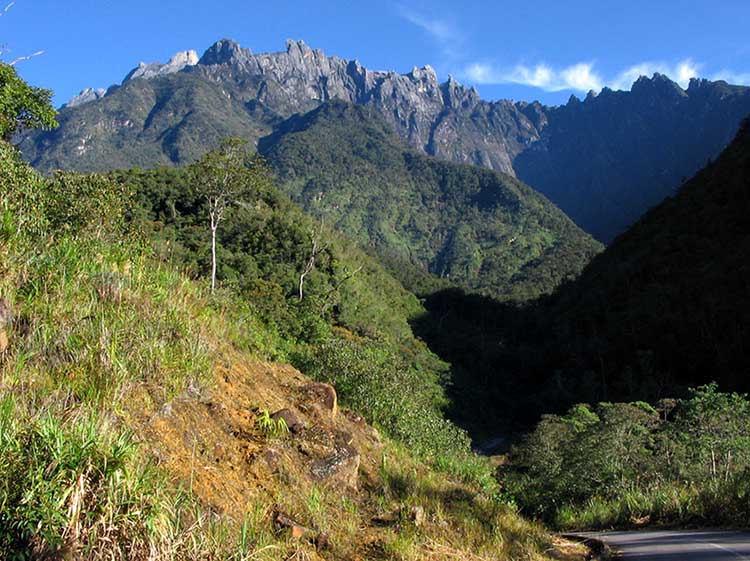 A view of part of Mt Kinabalu