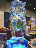 Flowers in a Vase Ice Sculpture
