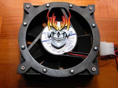 With a 120mm clear fan with blue LEDs, I'd be able to make use of this cool 120mm molded fan grill!