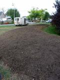 Het plantperk naast de bibliotheek