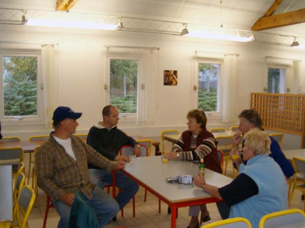 In de kantine