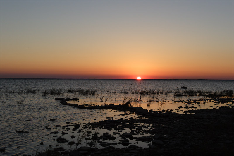 Little Bay de Noc. at sunset