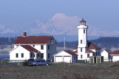 LIGHTHOUSE AND MT. BAKER