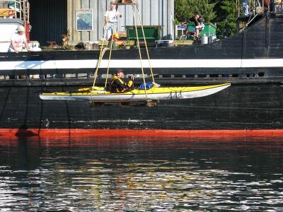 Mike Launching at Kyuquot