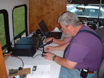 DAVE WORKING THE GOTA STATION