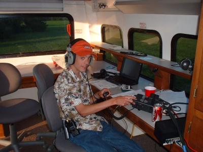 KYLE OPERATING THE GOTA STATION