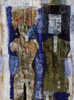 Engelman Gothic 2004, embellished monotype, 30x22