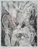 Fairy Godmother 2004, embellished monotype, 11x8.5