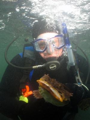 Mike with the sculpin