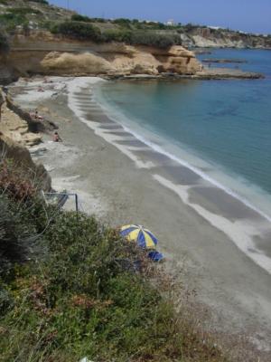 Janis Beach with first umbrella... thats us ;-)