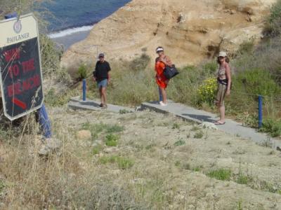 Way to Janis beach