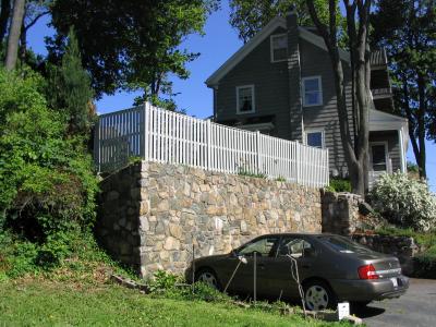 newly painted fence