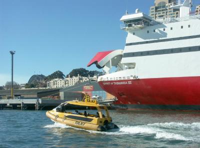 Water taxi vs ferry to Devonport, Tas