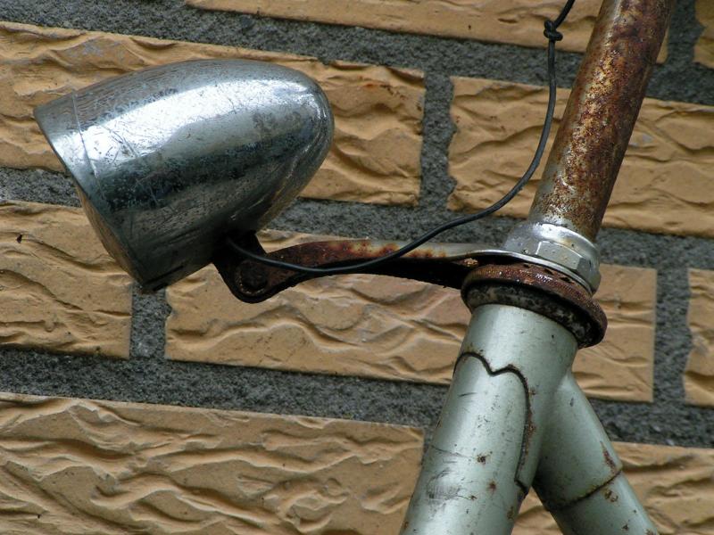 Old bicycle headlight