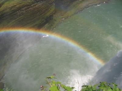 Letchworth Park-Rainbow at Middle Falls