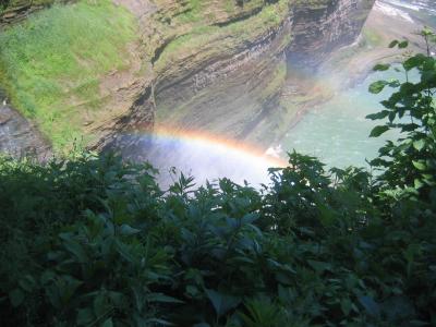 Letchworth Park-Rainbow at Middle Falls