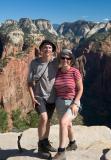 Susanne and me at Angels Landing