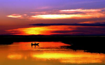 Rowboat Sunset