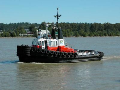 Tugboat on the river