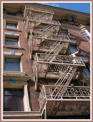 Ornate Fire Escape.