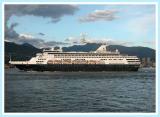 Ryndam leaving Vancouver for Alaska.