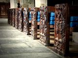 Row of benchends, St. Wyllow, Lanteglos-by-Fowey