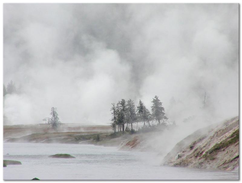 Steam Roils Into The 30 Air

 Midway Geyser Basin