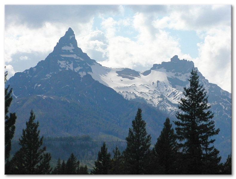 Pilot Peak (left) and Index Peak (right) Wyoming