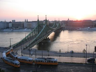 Liberty Bridge at sunrise
