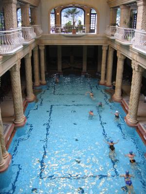 cool indoor swimming pool in Gellert