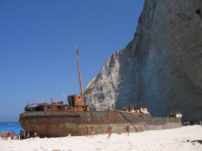 shipwreck at north of Zakynthos