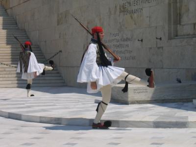 changing of guard at Parliament building in Athens