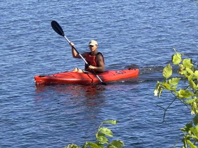 Kayaker on Ottawa River