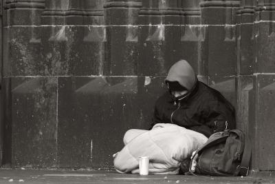 Homeless at Cologne Cathedral