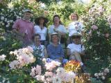 Paulas husband, Tom,  Susan, Andrea, and Paula.  Front row, Carol, Luanne and Sam