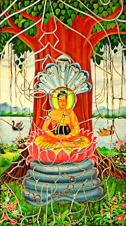 Mural overlay - Vientiane