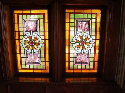 Stainglass in entry way